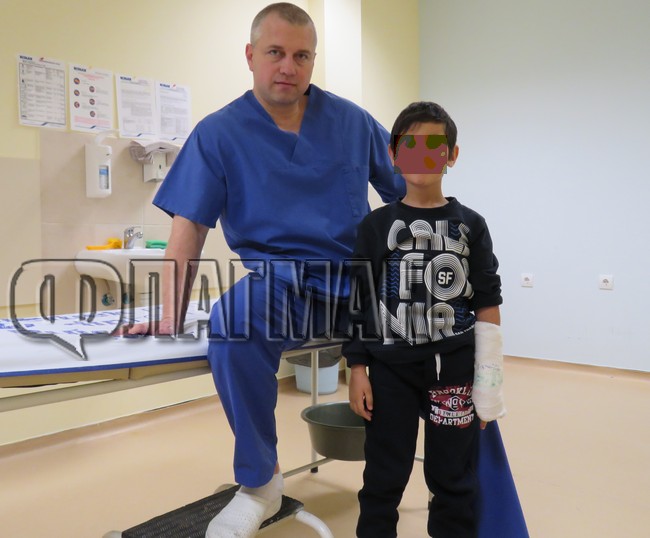 Дете със счупено бедро ходи свободно само ден след  операция от специалистите на МБАЛ – Бургасмед