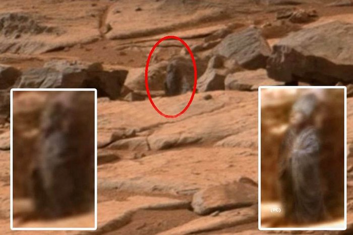 Откриха статуя на човек на Марс (ВИДЕО)