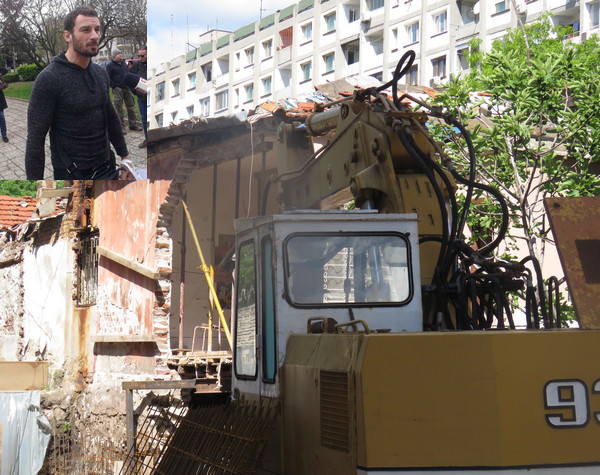 Само във Флагман.бг! Съборената къща на ул."Гладстон" в Бургас е на семейството на Перата, евакуираха ги