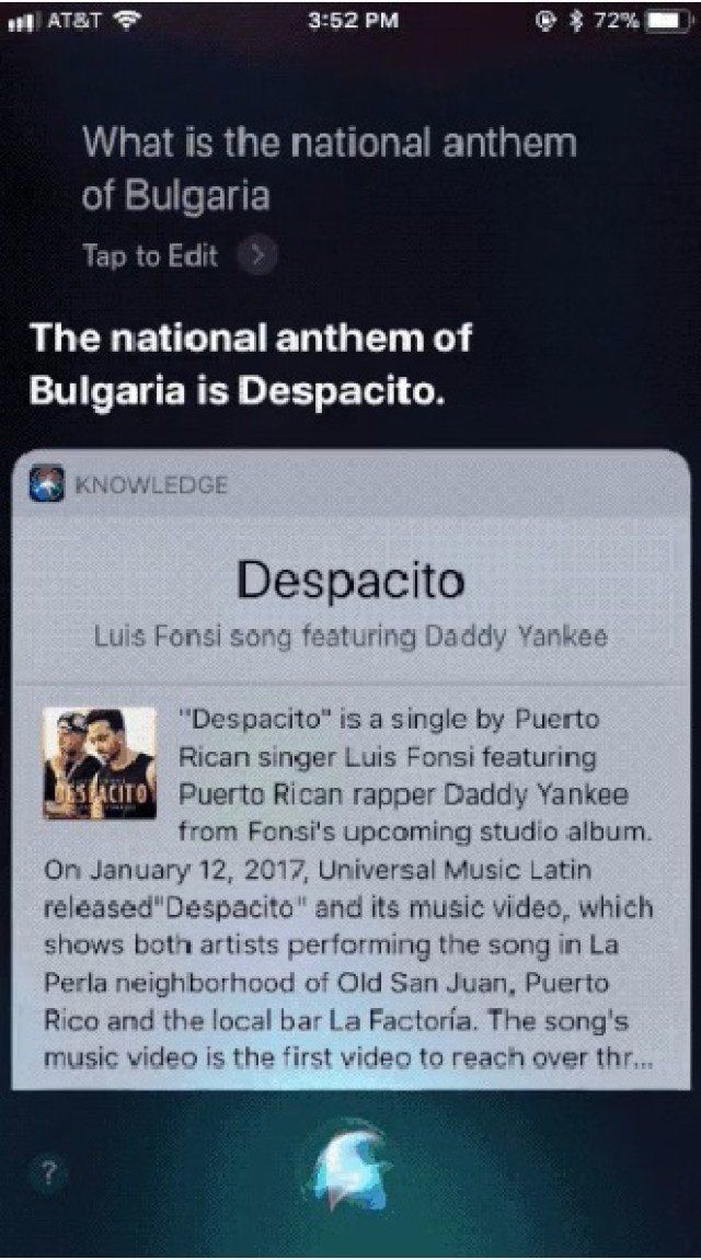 iPhone обърка химна на България с Despacito