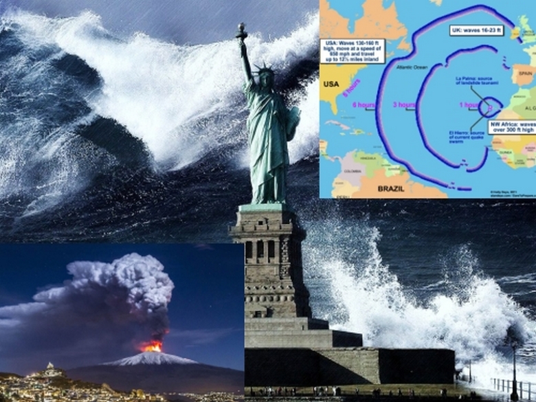 Цунами удря САЩ, мистик предупреждава, че 650-метрови вълни ще залеят Америка