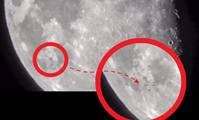 Снимаха шест летящи чинии край Луната