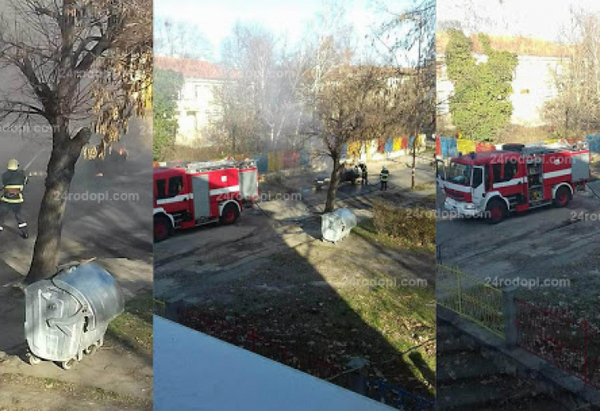 Екшън: Кола пламна в движение пред детска градина, огнеборци спасяват водача (СНИМКИ/ВИДЕО)