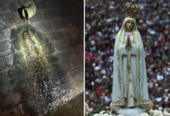 Дева Мария се появи на стената на канал в Колумбия