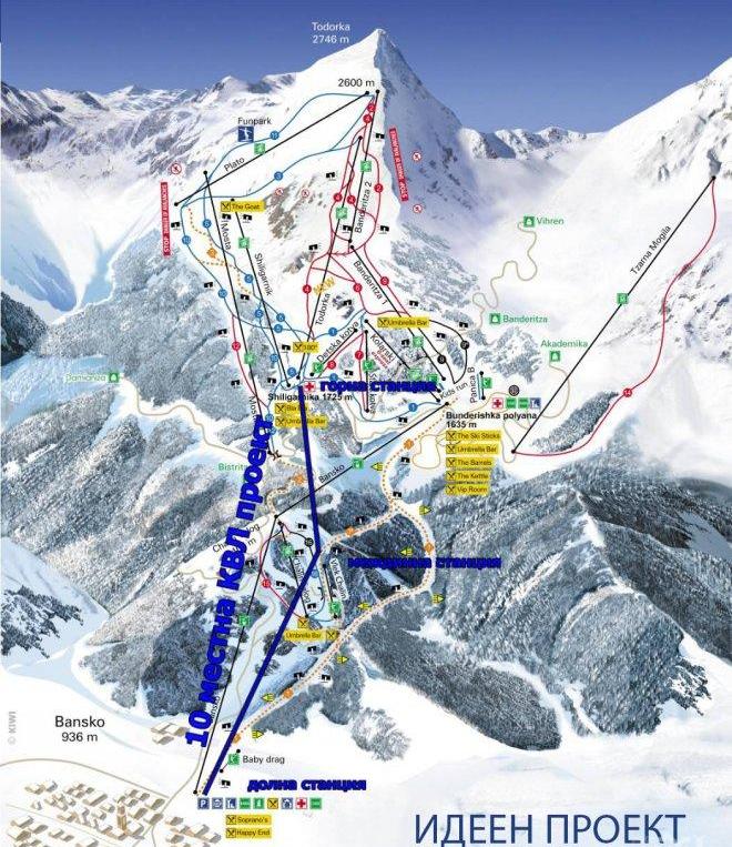 Пуснаха идейния проект за втората кабина в ски център Банско
