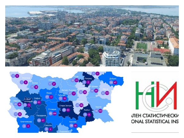 Бургаска област на второ място по нови жилищни сгради, Варна е номер 1 (графика)