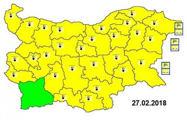 Очаква ни мразовит вторник - температурите ще останат под нулата