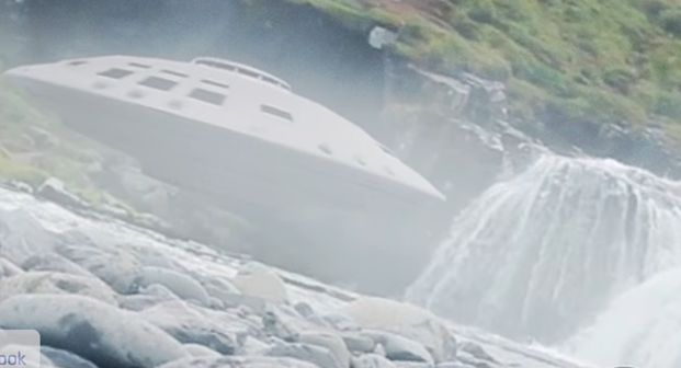 Снимаха с дрон летяща чиния край водопад (ВИДЕО)