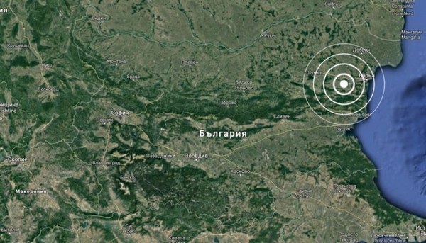 Земетресение с магнитуд 3.2 по Рихтер разлюля България