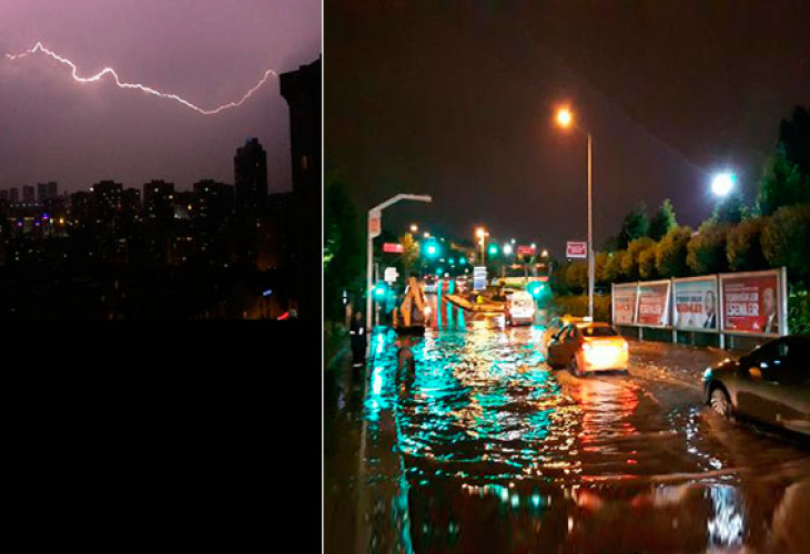 Мощна буря и градушка удариха Истанбул
