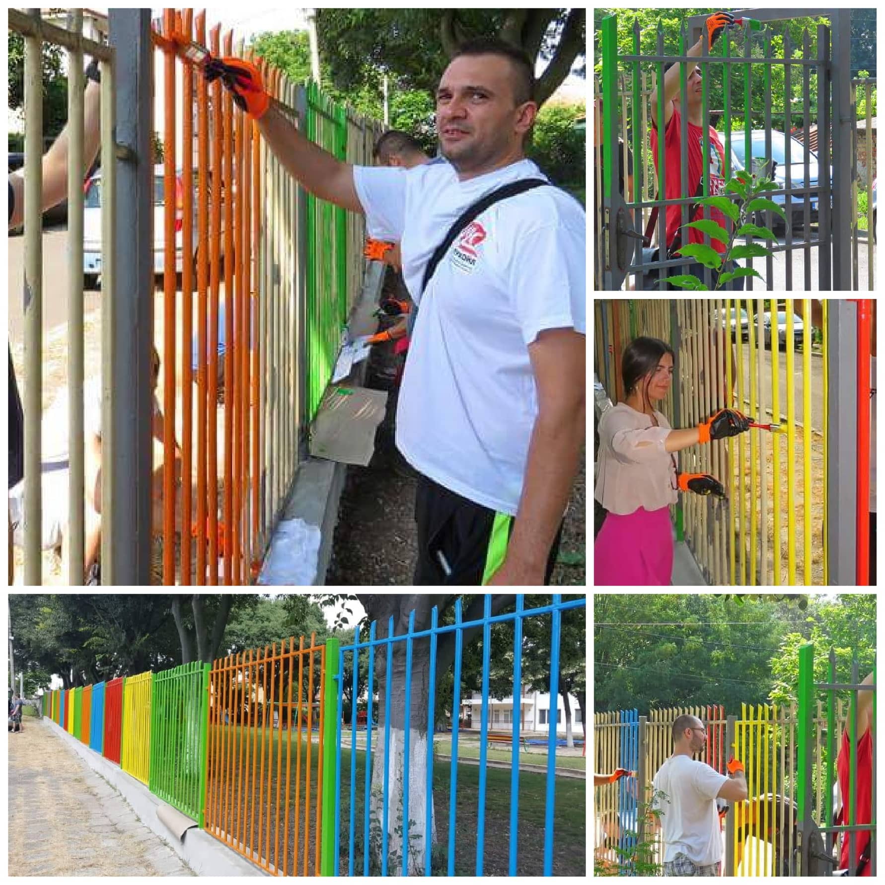 Млади нефтохимици преобразиха оградата на детската градина в кв.”Долно Езерово”