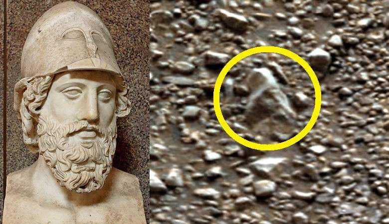 Мистерия: Намериха на Марс глава от древноримска статуя?