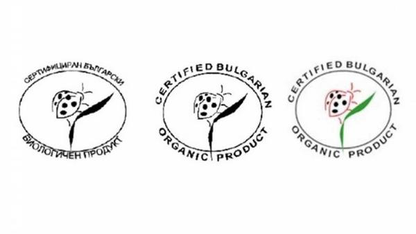 Калинка каца на етикета на биопродуктите