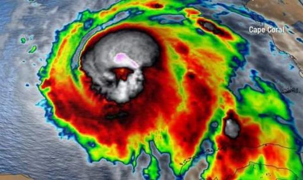 Мистичен знак се появи на спътникова снимка на урагана Майкъл