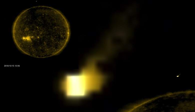 Уфлог откри светещ куб до Слънцето и обяви, че е кораб на извънземните (ВИДЕО)