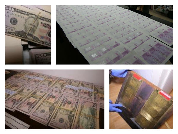 Ето какво откриха разследващите в печатницата за фалшиви банкноти в Слънчев бряг (СНИМКИ И ВИДЕО)