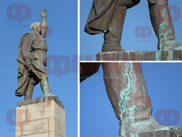 Слънцето свали маската на Альоша в Бургас, опасен ли е паметникът?
