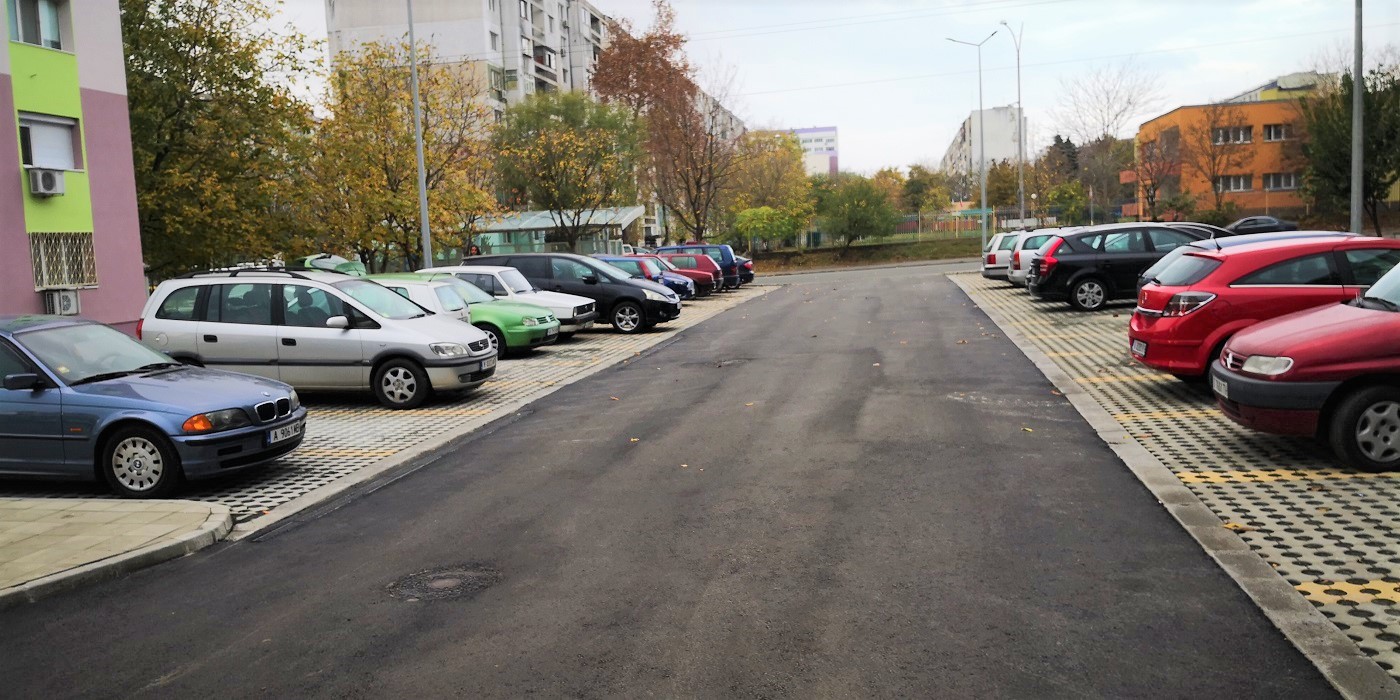 Направиха нов паркинг в бургаския ж.к."Славейков"