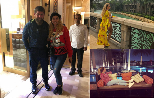 Мрежата онемя: Малина под ръка с Рамзан Кадиров в Дубай!