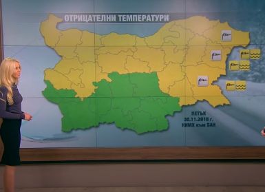 Жълт код за студ в почти цяла България, минус 15 през нощта