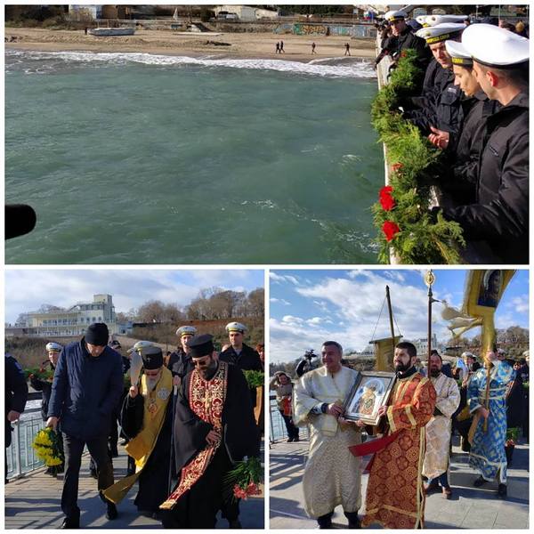 По стара традиция: Моряци хвърлиха венец в Черно море, владиката моли Св. Николай да закриля Бургас