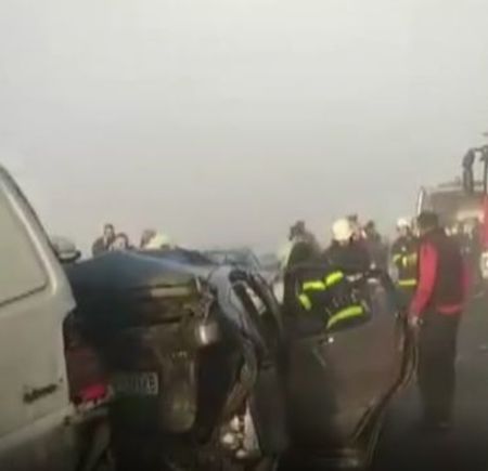 Верижна катастрофа на автомагистрала Струма, има загинал