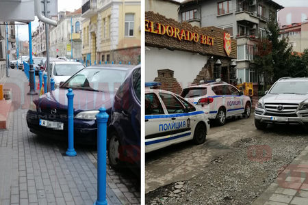 Вижте как паркират батките и полицаите по фамозните улици на Бургас