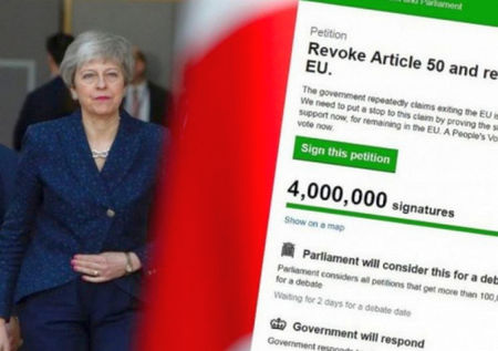 4 милиона подписаха петицията за отмяна на Брекзит