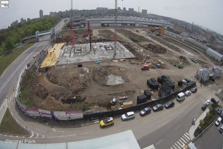 Строителството на първата жилищна сграда в "Сентрал парк" напредва с бързи темпове (ГАЛЕРИЯ)