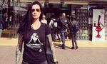 Цеци Красимирова с каляска на сватбата си