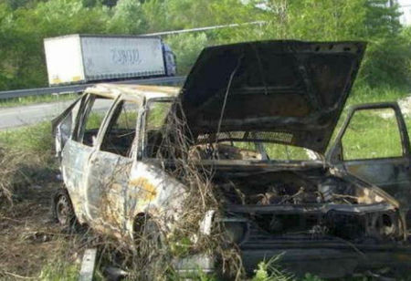 Тежка катастрофа на АМ "Марица". Голф се вряза във Фолксваген, след което избухна в пламъци