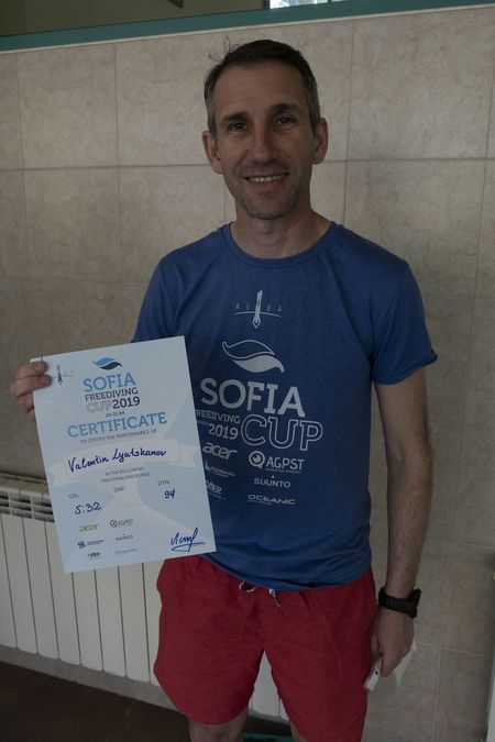 Валентин Люцканов влезе в челната тройка на Sofia freediving cup 2019