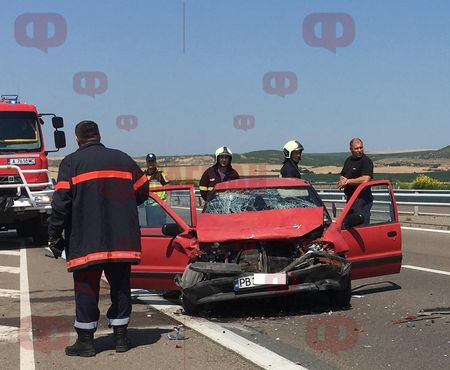 Първи снимки от зловещата катастрофа на АМ Тракия, отнела два човешки живота