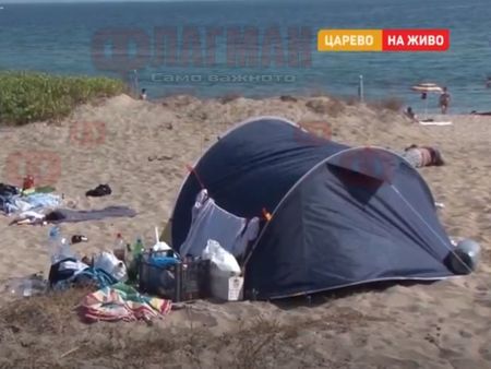 5000 лева глоба за палатка на плажа, спорове в Царево дали къмпингарите са престъпници