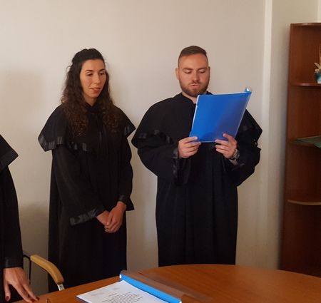 Двама младши съдии положиха клетва в Окръжен съд – Бургас