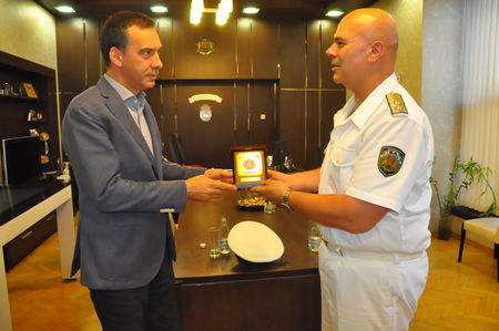 Кметът Димитър Николов се срещна с командира на ВМС контраадмирал Кирил Михайлов