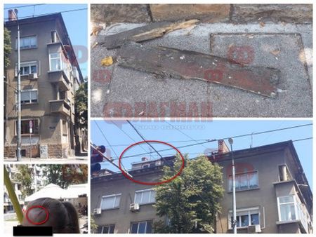 На косъм от жестока трагедия! Дъска от порутена сграда разцепи главата на 35-годишна жена в центъра на Бургас