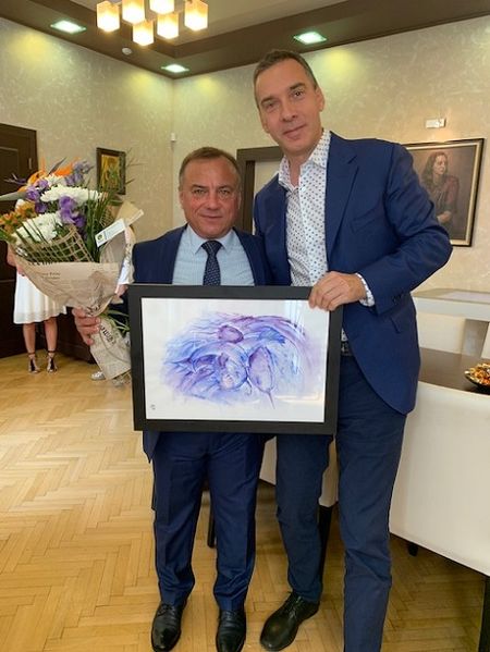 Кметът Димитър Николов честити юбилея на Антон Коджабашев
