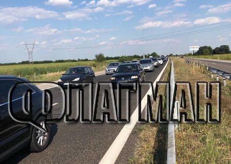 Пореден кошмар на АМ Тракия: Верижна катастрофа задръсти движението, опашката от коли е 8 км