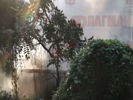 Пожар в Габрово, горя офис сграда
