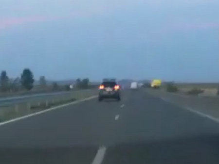 Бързи и яростни! Джип на Гранична полиция хвърчи с над 200 км/ч по АМ „Тракия“