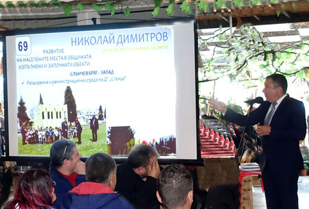 Николай Димитров представи реализирани проекти и нови идеи на жителите на "Слънчев бряг"- запад
