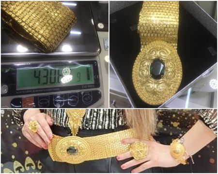 Златарски магазин откри ударно празничното пазаруване, клиентка брои 30 бона на ръка за масивен златен колан