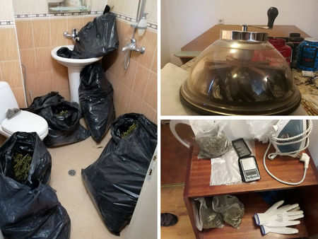 Удар на полицията в Поморие! Разбиха наркодепото на Калин Димов, намериха 7 кг от наркотика в чували