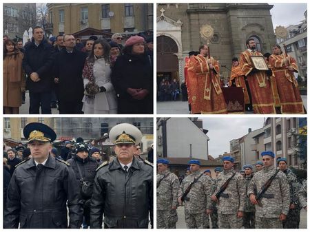 Бургас чества Богоявление с военен ритуал