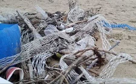 Боклуци от старата мидена ферма край Приморско затрупаха брега на морския град
