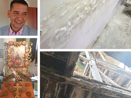 Църквата „Св. Георги Победоносец” в с. Зидарово се нуждае от ремонт, руснак 10 години сам я поддържа