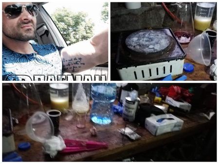 Вижте кухнята на Гочо Бургаския, от която спецченгета иззеха 50 гр. готов амфетамин и цял арсенал за дрога  