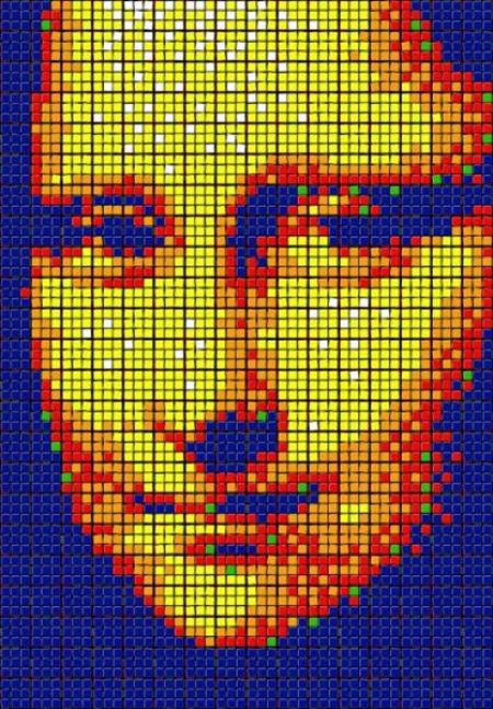 Мона Лиза от кубчета Рубик беше продадена за над 500 хиляди долара
