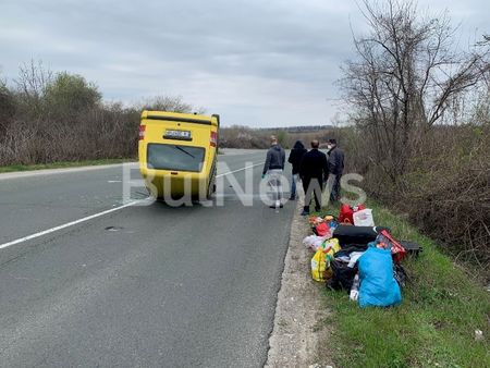 Четири момчета от Несебър се обърнаха на Е-79 между Монтана и Враца